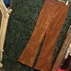 Brown Corduroy Flare Pants